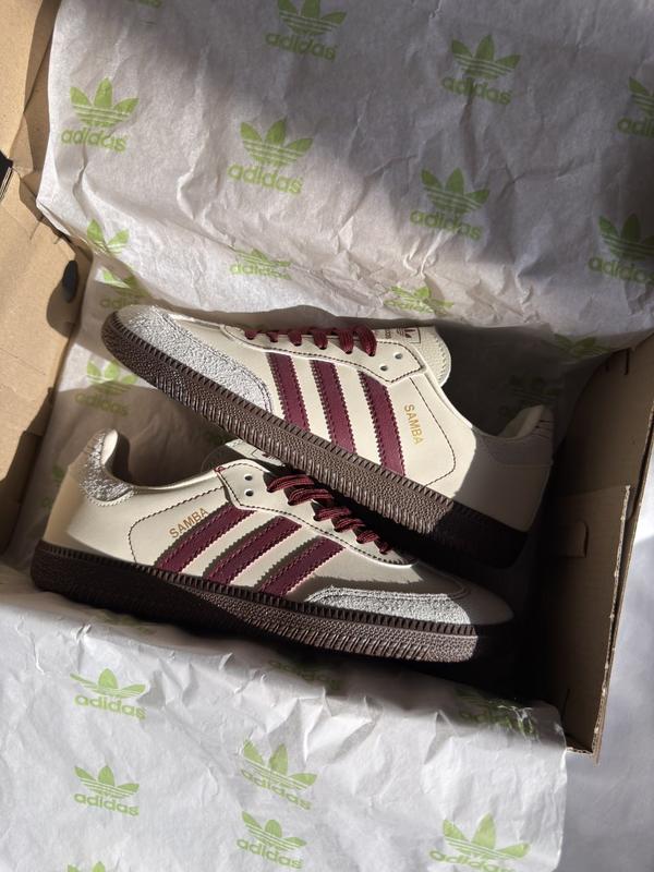 Adidas Samba Bej-Bordo