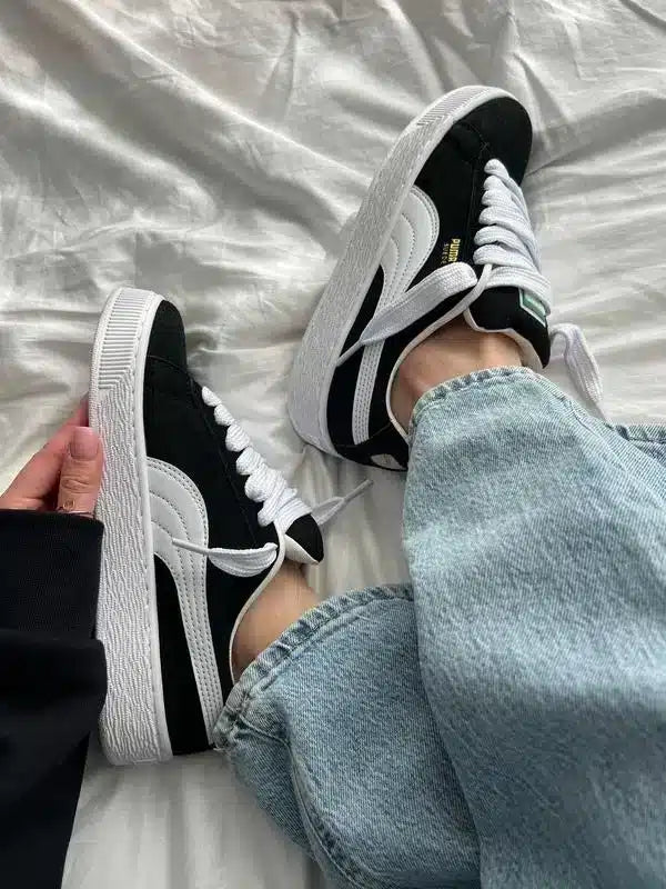 Suede XL Siyah Beyaz