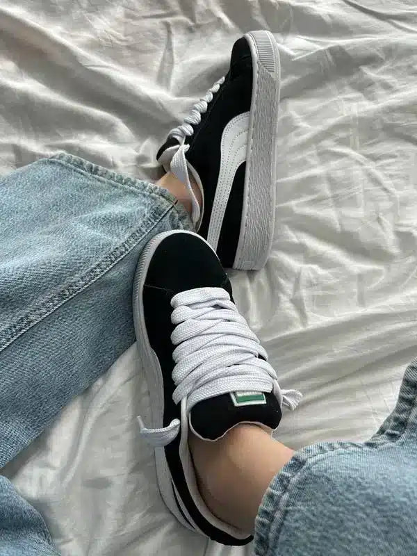 Suede XL Siyah Beyaz