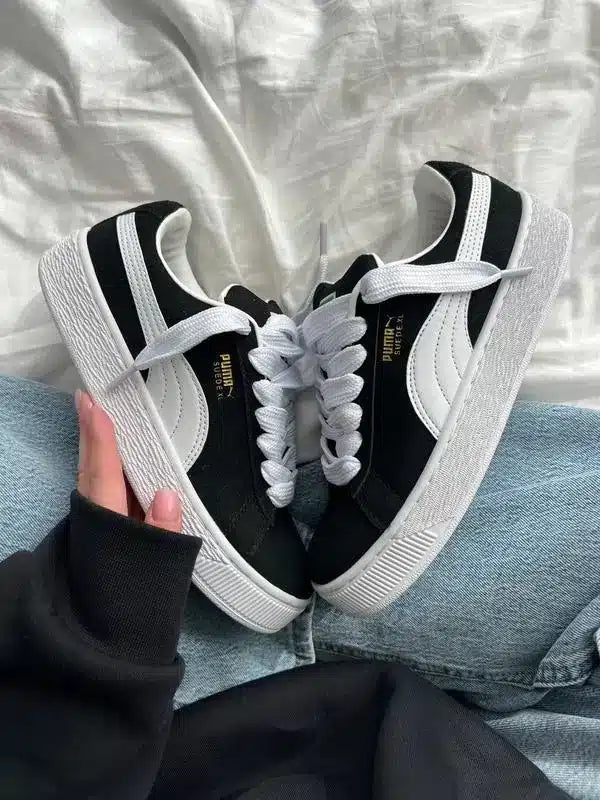 Suede XL Siyah Beyaz