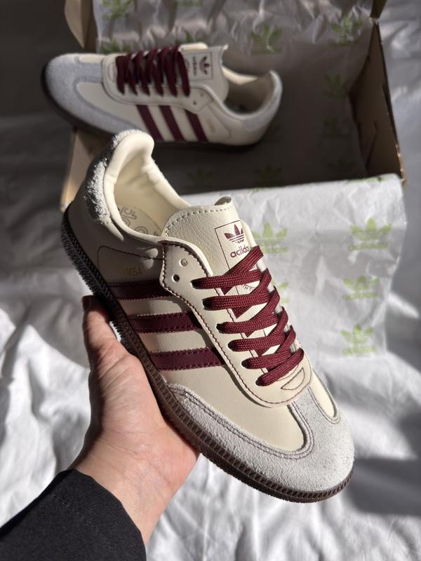 Adidas Samba Bej-Bordo