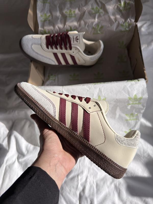 Adidas Samba Bej-Bordo