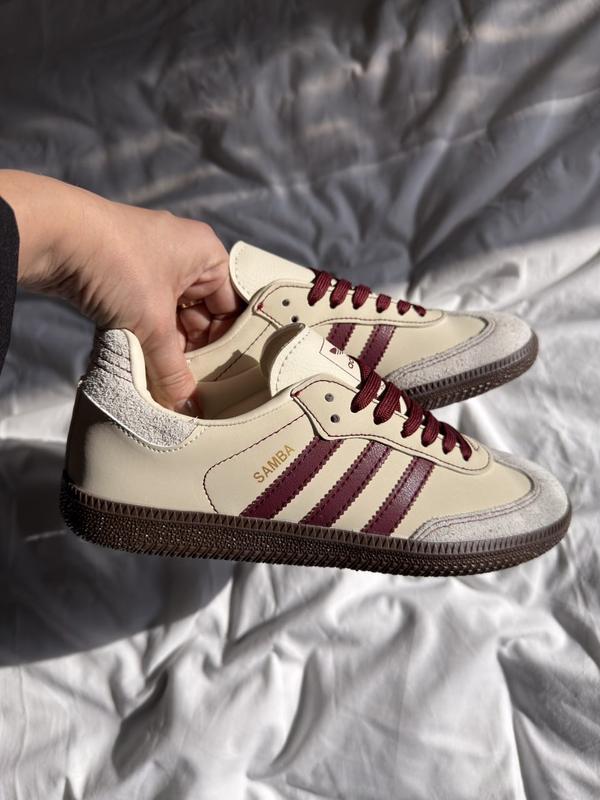 Adidas Samba Bej-Bordo