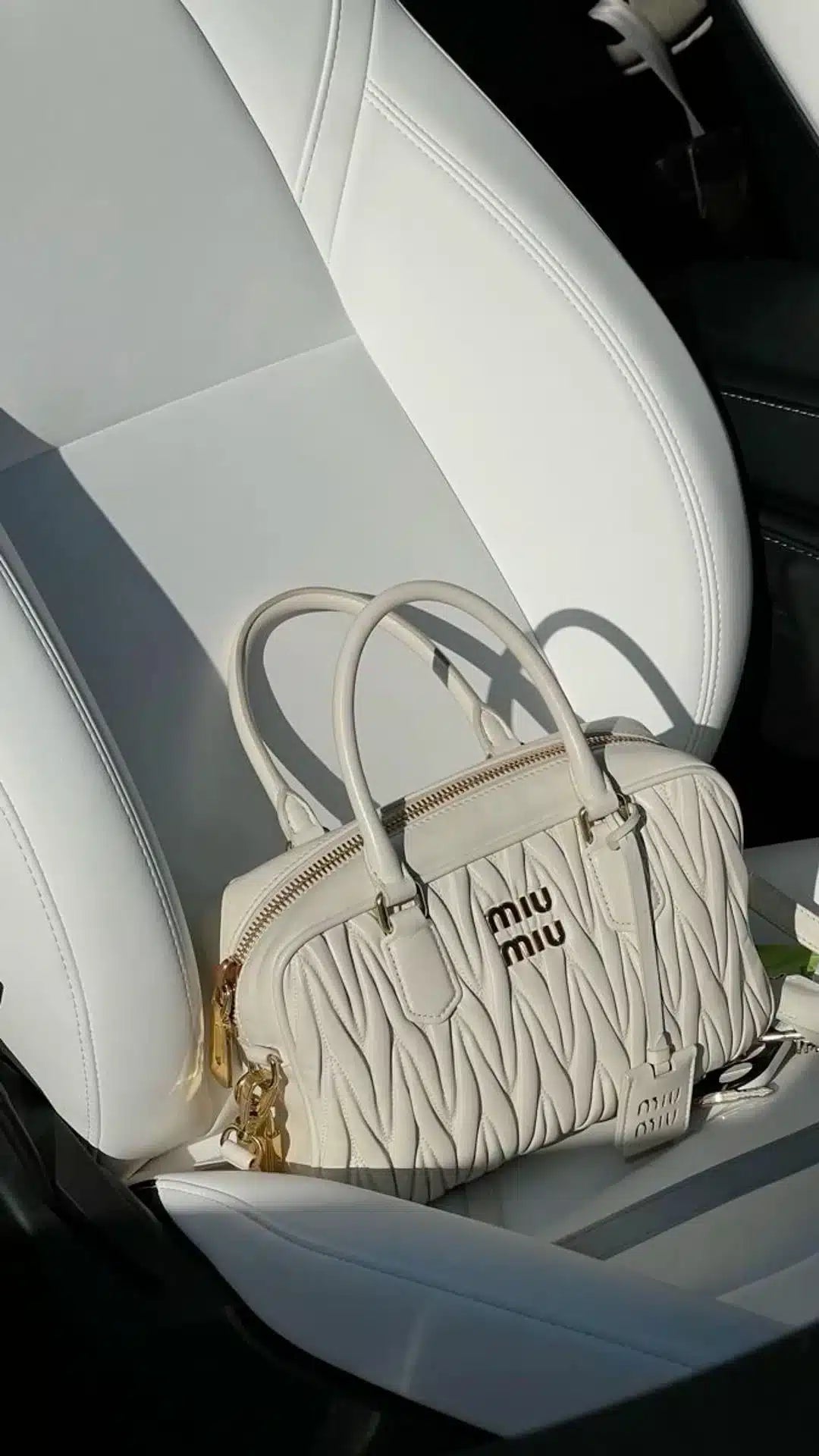 Miu Miu Çanta Nakışlı Deri