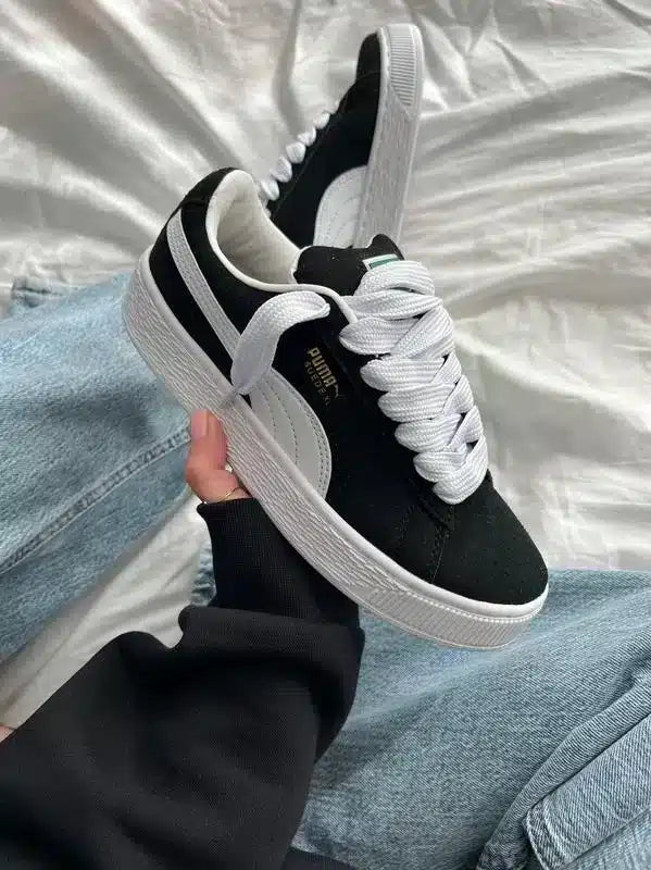 Suede XL Siyah Beyaz