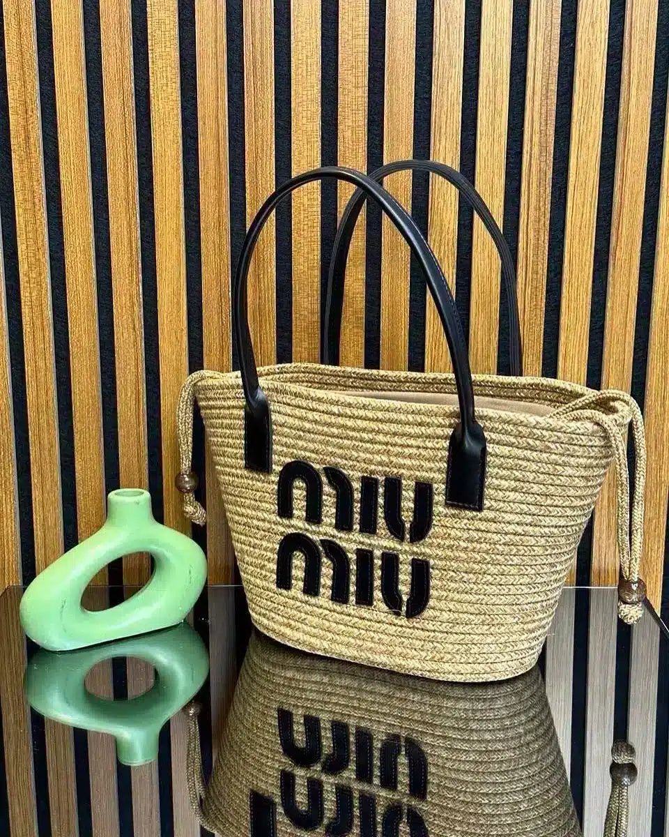 Miu Miu Hasır Çanta